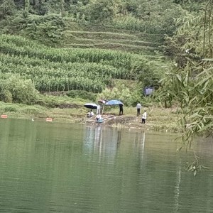 西安大峪口水库让钓鱼图片