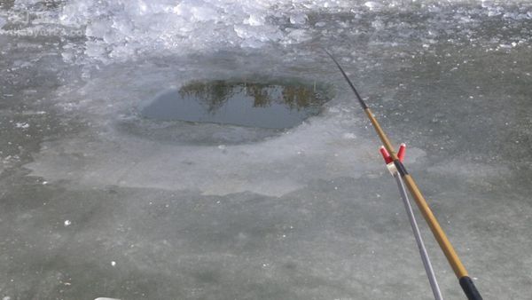 在新疆塔里木河玩冰钓那叫一个爽